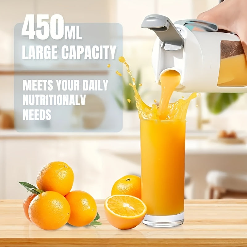 USB Draagbare Blender & Handheld Juicer - 530ML, 12 Messen, Digitaal Display, Multi-Speed | Voor Smoothies, Shakes & Fruitsap