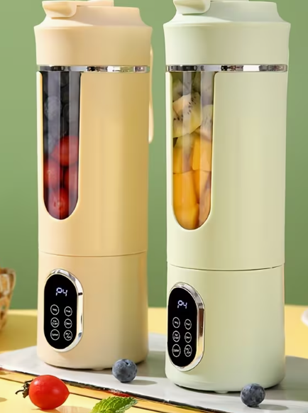 USB Draagbare Blender & Handheld Juicer - 530ML, 12 Messen, Digitaal Display, Multi-Speed | Voor Smoothies, Shakes & Fruitsap